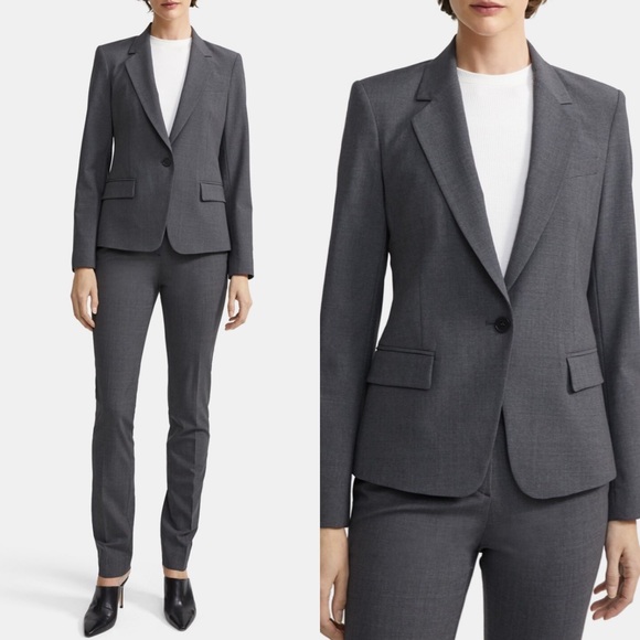 THEORY GABE SINGLE BREASTED BLAZER - Picture 2 of 9